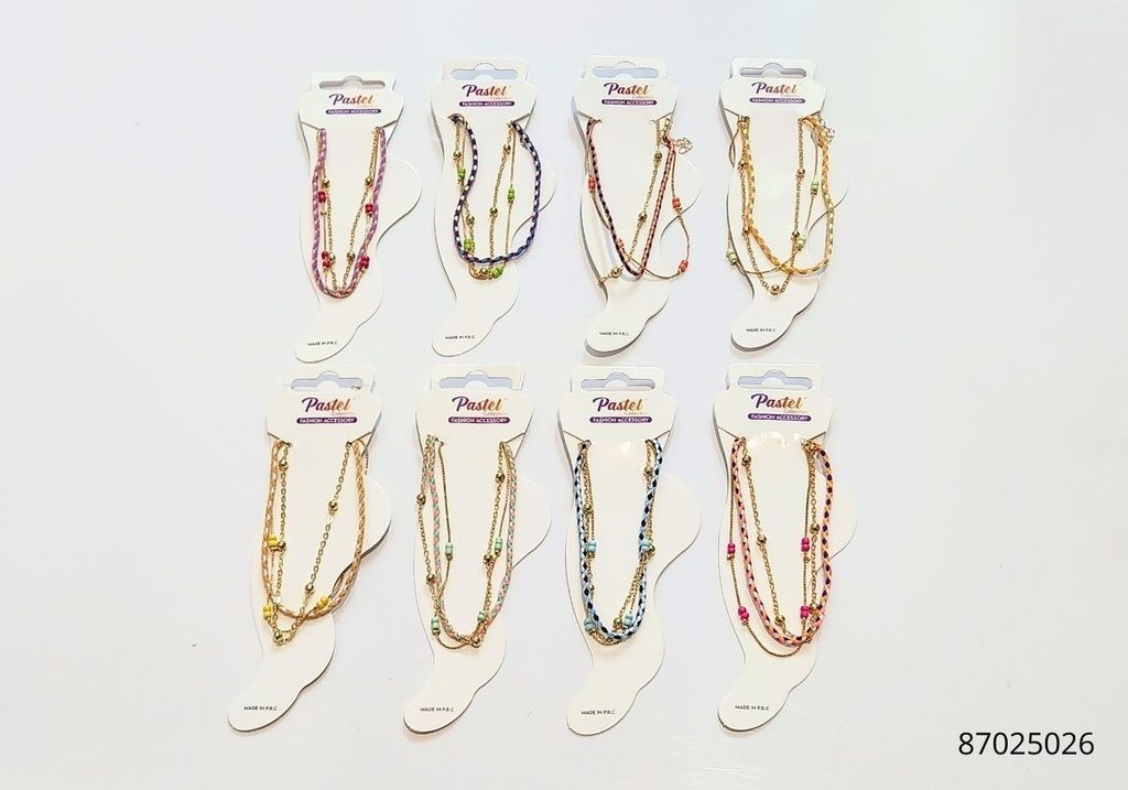 TOBILLERAS SET DE 3 COLORES