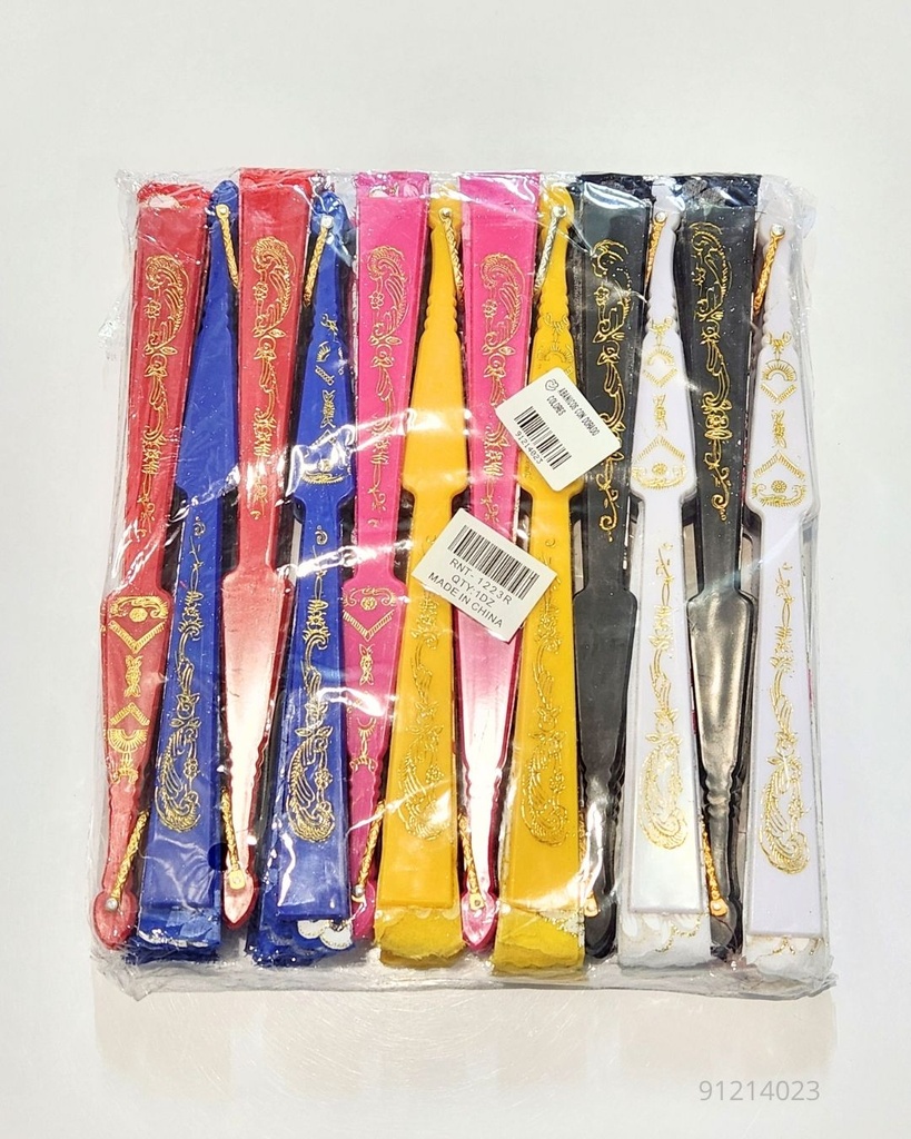ABANICOS CON DORADO COLORES