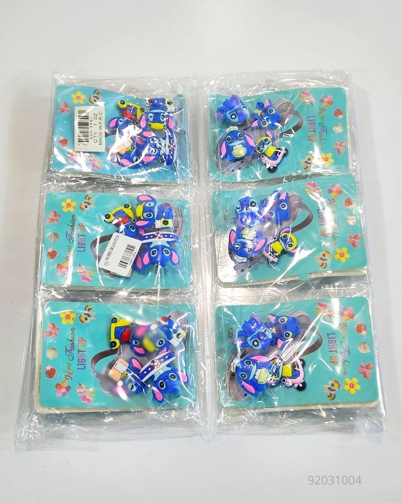 BOTONES PIN CROSS CON LUCES STITCH