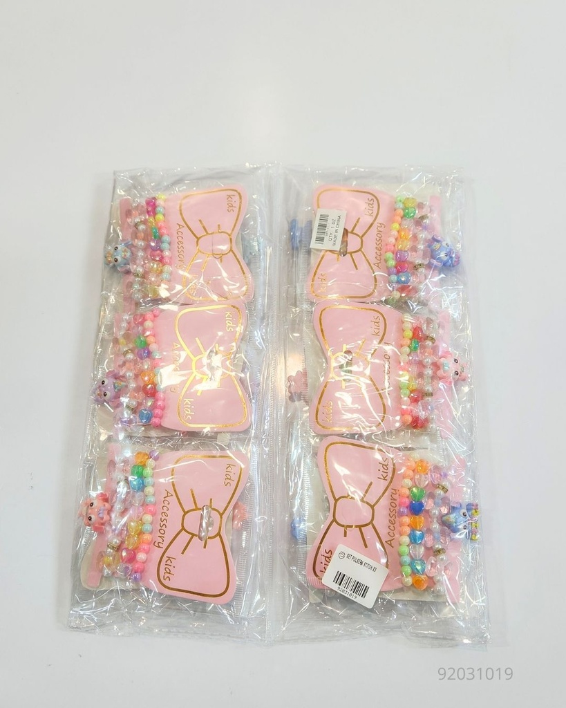 PULSERAS DE NIÑAS STITCH SET DE 3