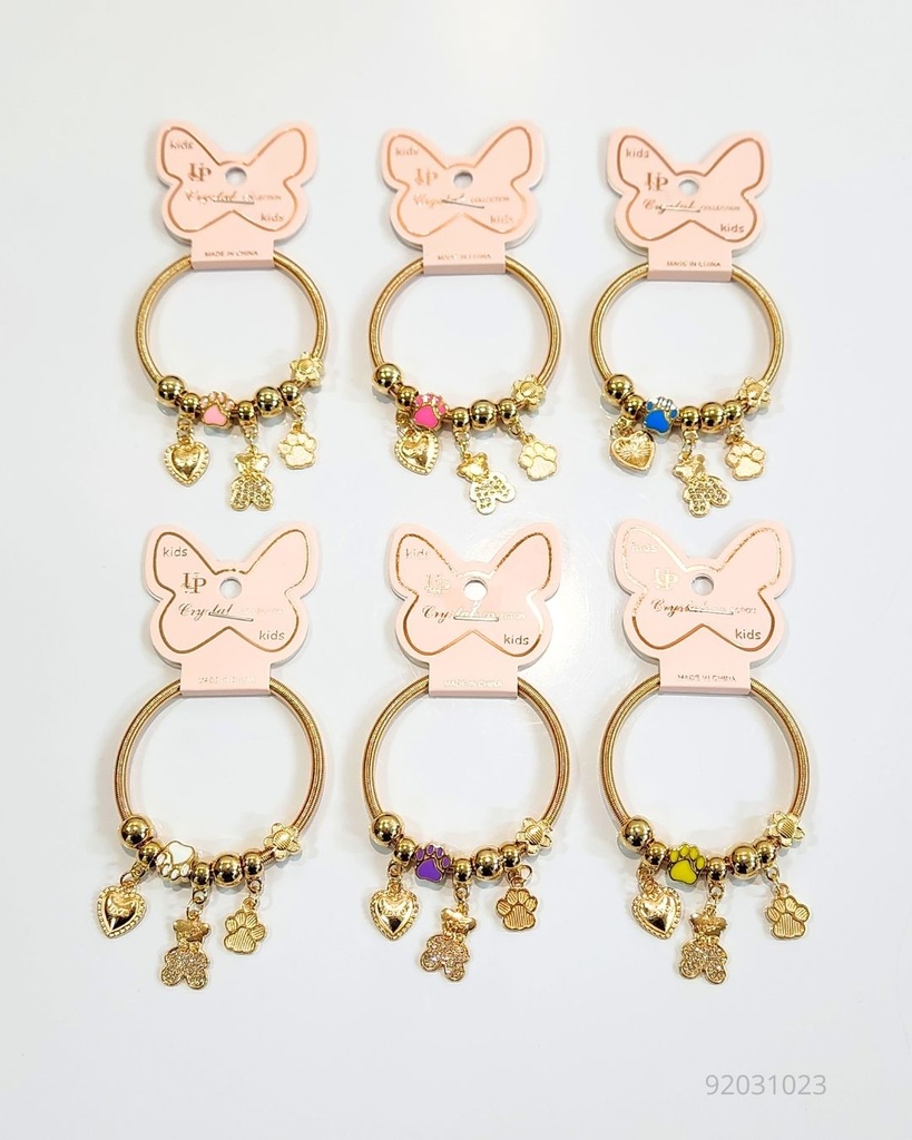 PULSERAS PANDORAS PARA NIÑAS OSO