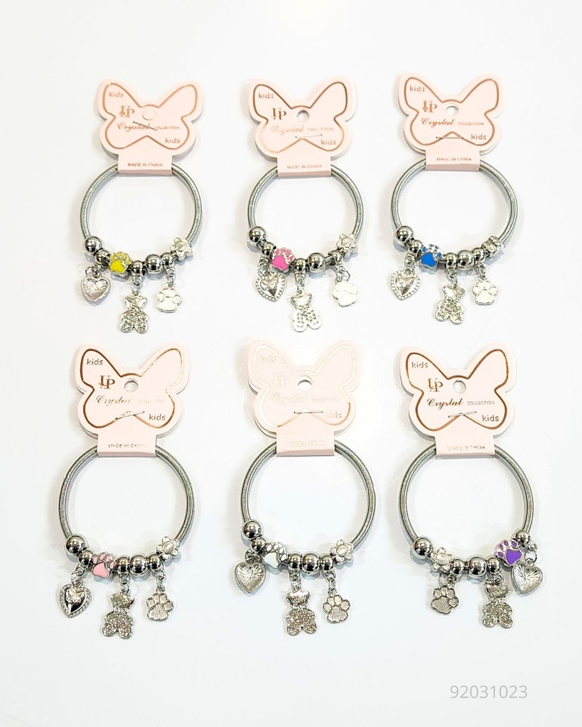PULSERAS PANDORAS PARA NIÑAS OSO