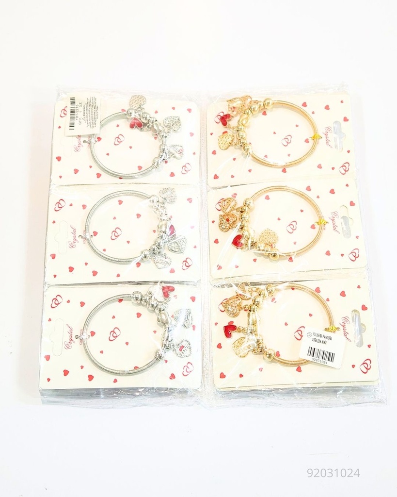 PULSERAS PANDORAS CORAZON 