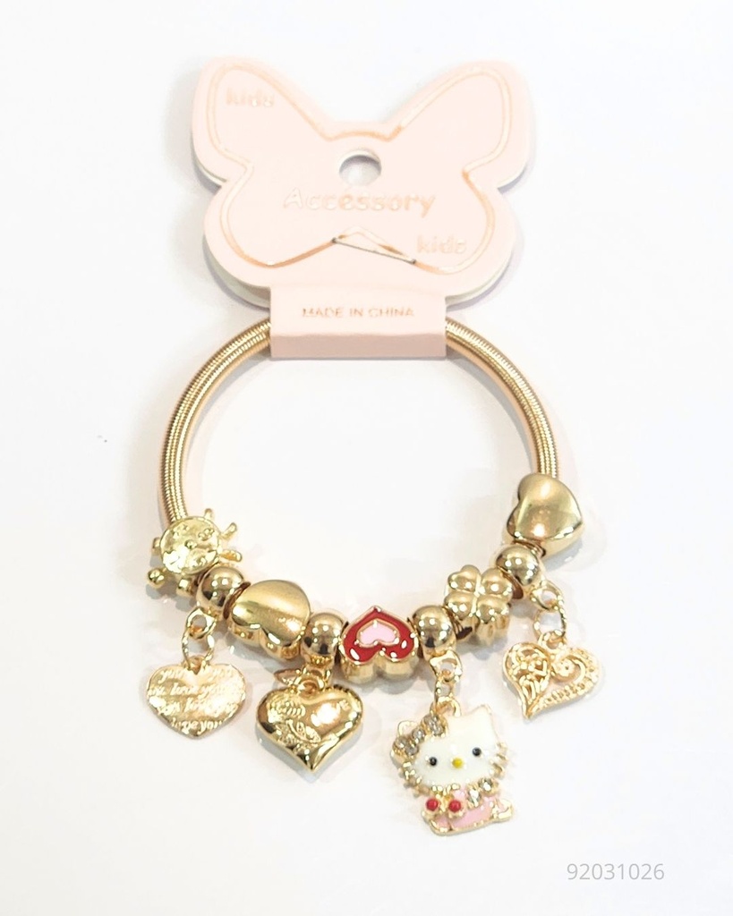 PULSERAS PANDORAS PARA NIÑAS HELLO KITTY