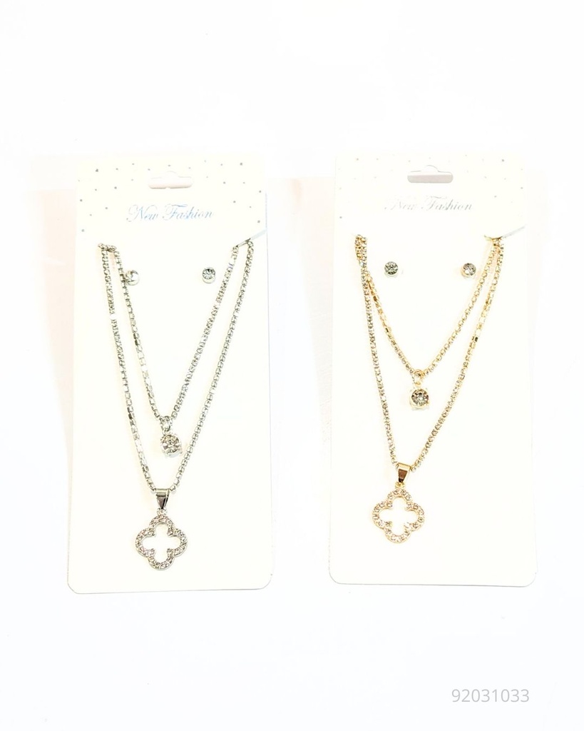 COLLARES DOBLE TREBOL