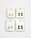 ZARCILLOS TOPITOS TREBOL SET DE 3
