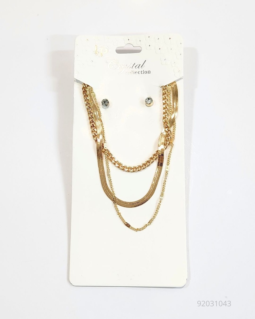 COLLARES CADENAS SET DE 3