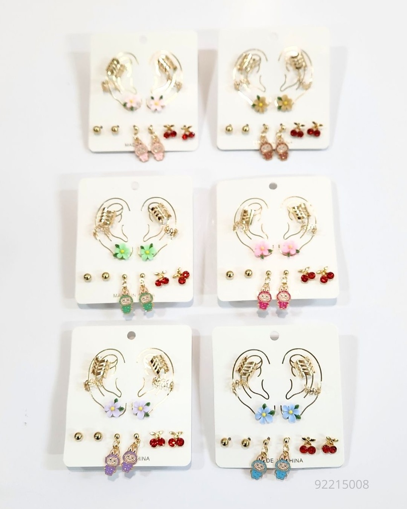ZARCILLOS TOPITOS EAR CUPP CEREZA