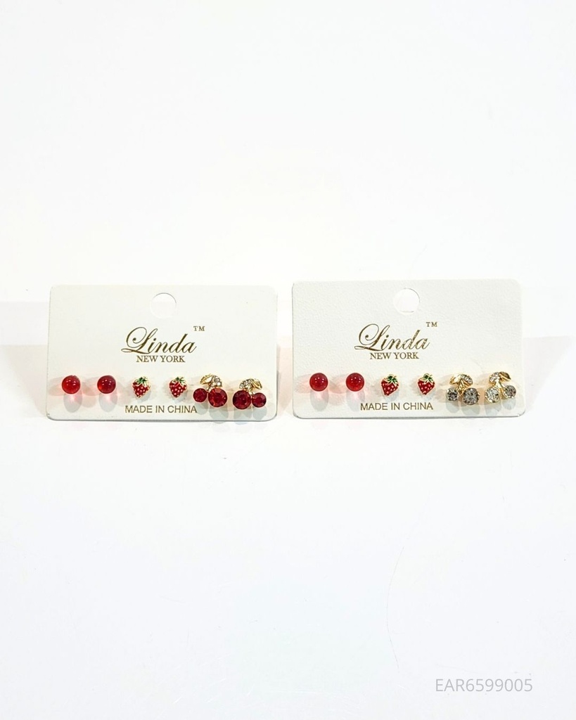ZARCILLOS CEREZA SET DE 3 