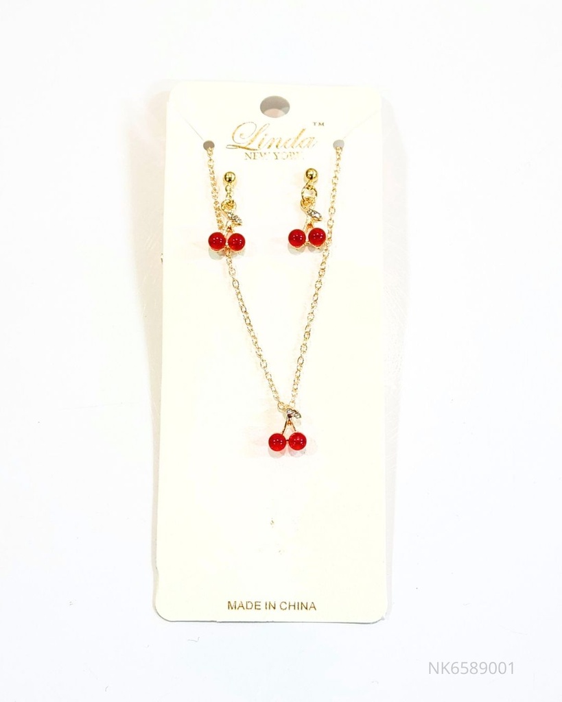 COLLARES CEREZA