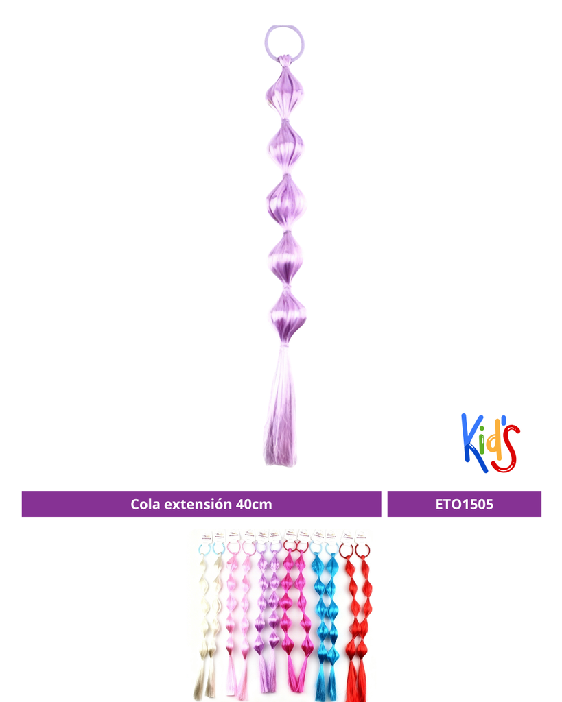 COLA EXTENSIÓN 40CM COLORES