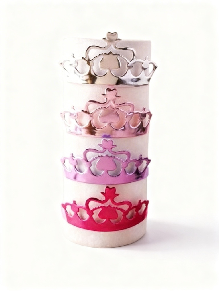 CORONAS PLASTICA COLORES METALICOS