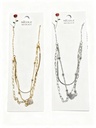 COLLAR CADENA CORAZON X3
