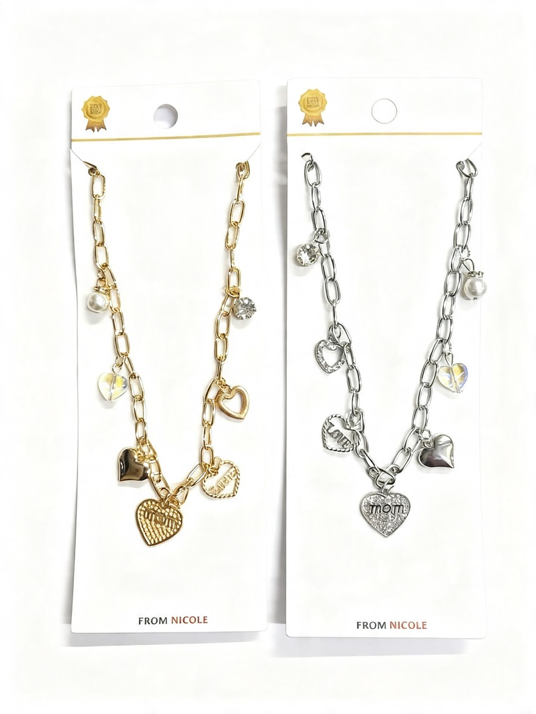 COLLAR CADENA CORAZON MAMA