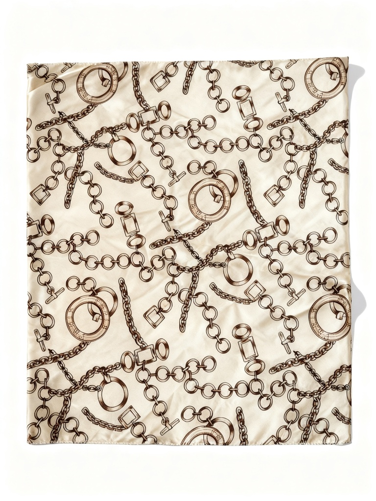 PAÑOLETA SEDA CADENA 50X50 CM