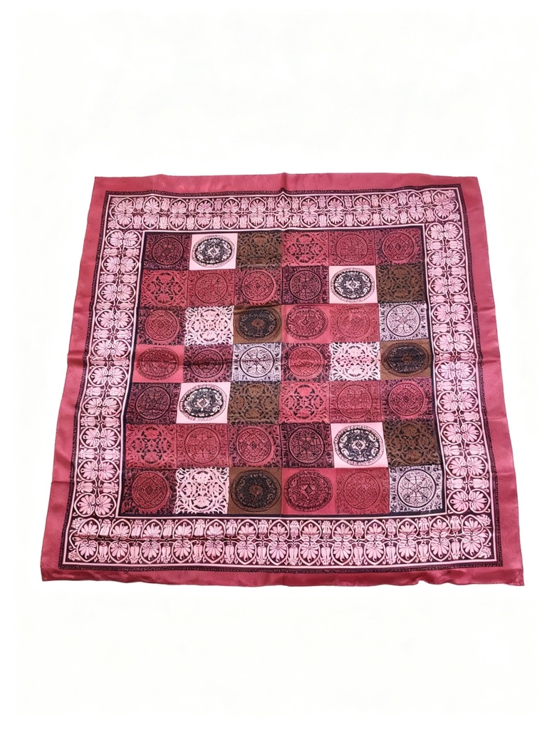 PAÑOLETA SEDA MANDALA 96X96 CM