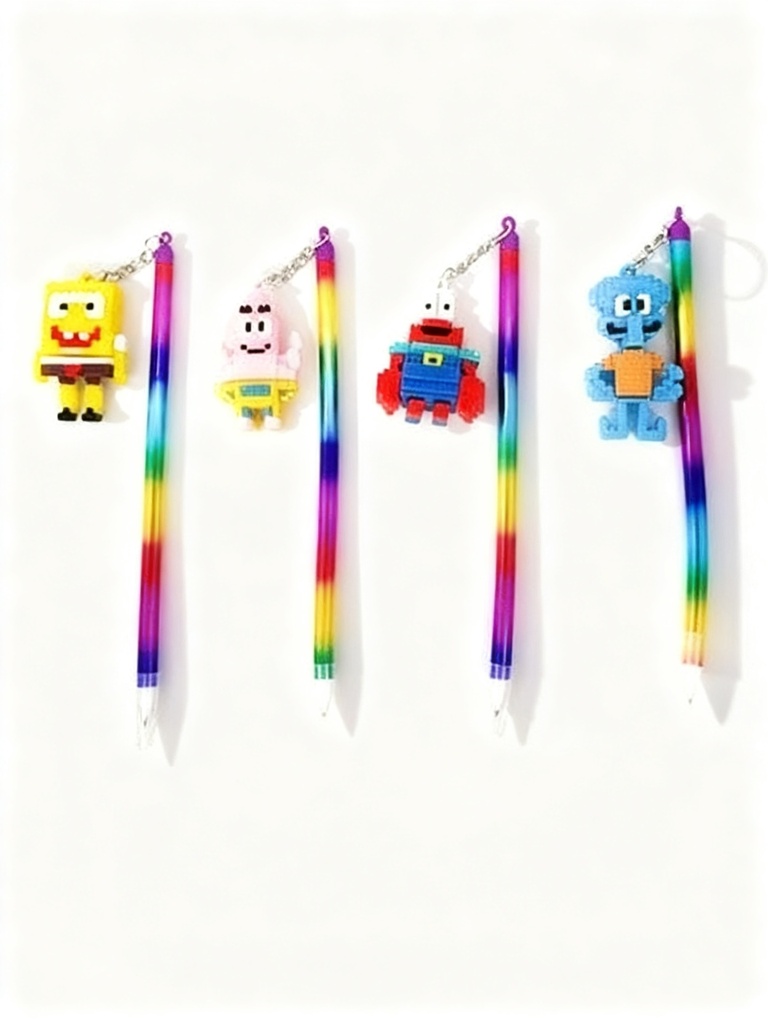 BOLIGRAFOS ACRILICO CON MUÑECO BOG ESPONJA