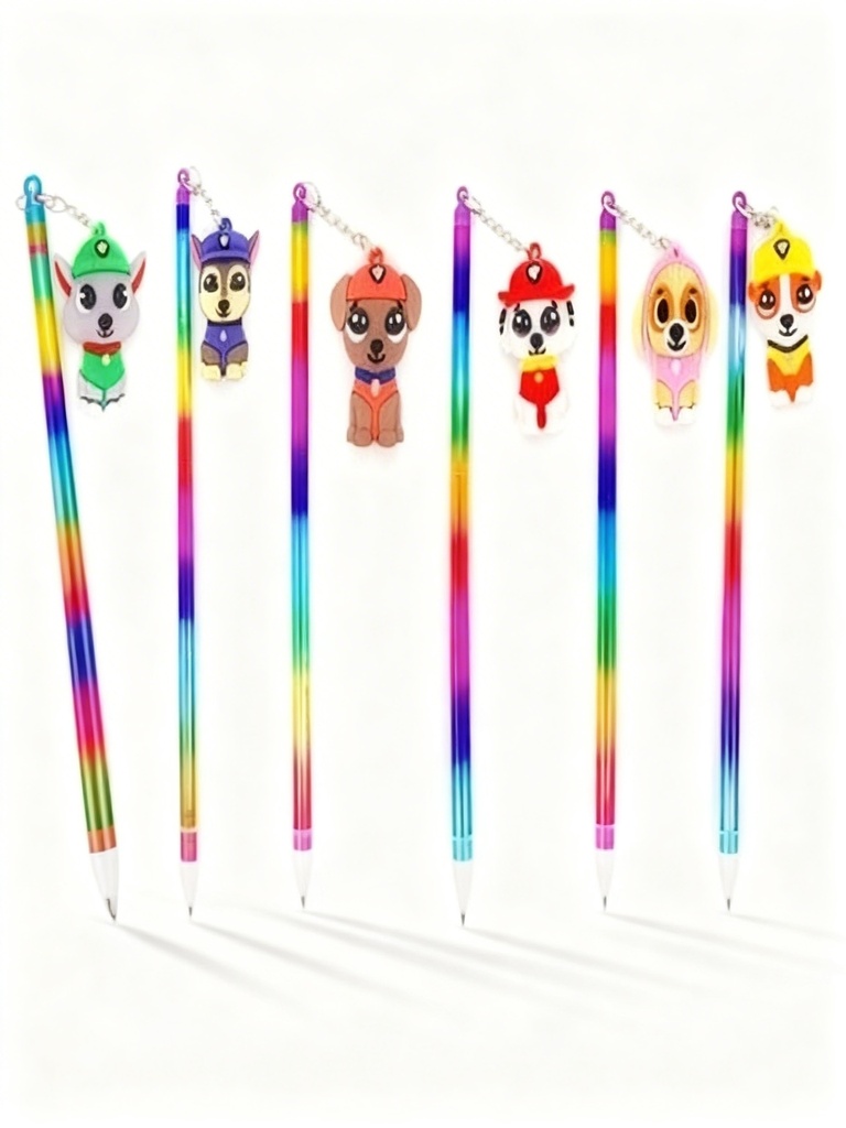 BOLIGRAFOS ACRILICO CON MUÑECO PAW PATROL