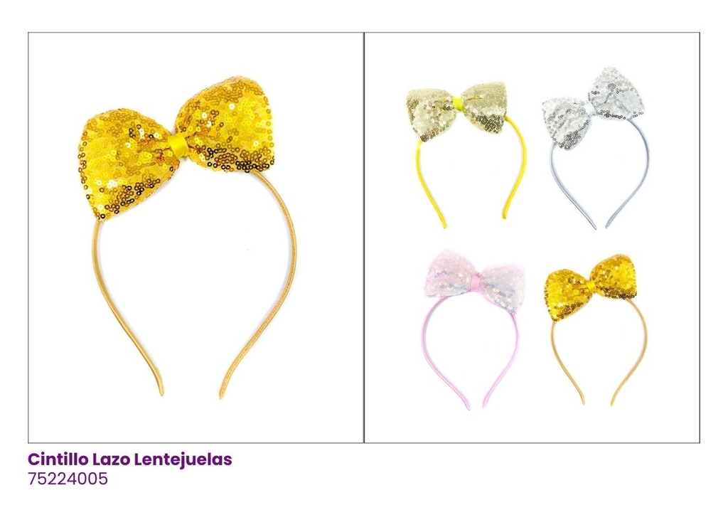 CINTILLOS LAZOS LENTEJUELAS