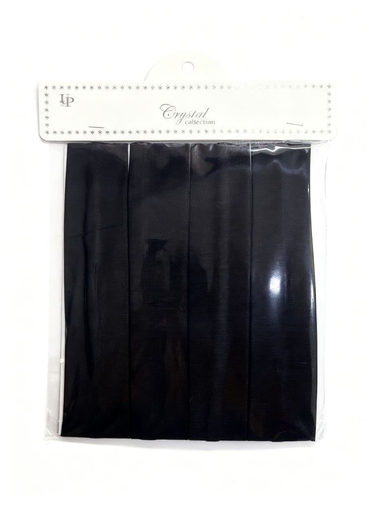 BANDANAS DAMAS LISAS NEGRAS SET DE 4