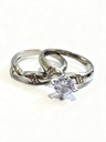 ANILLOS PIEDRA SET DE 2 PAR