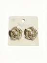 ZARCILLOS A PRESION STRASS PERLA FLOR