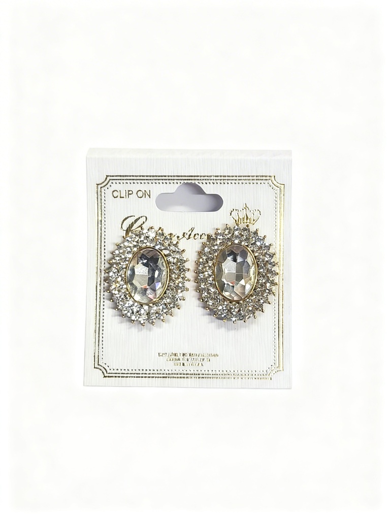 ZARCILLOS CLIP PIEDRA