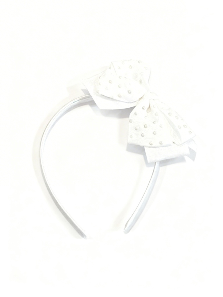 CINTILLOS BLANCOS LAZOS PERLAS 