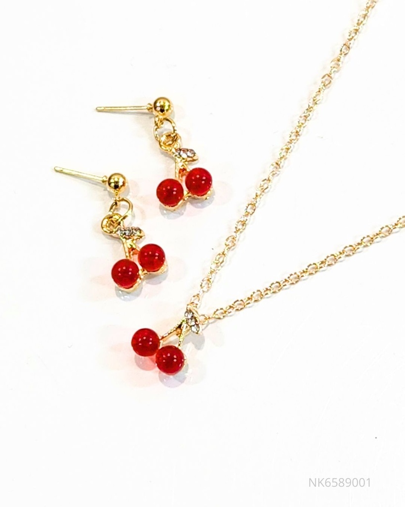 COLLARES CEREZA