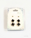 ZARCILLOS TOPITOS TREBOL SET DE 3