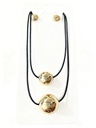 COLLAR CUERINA PERLA G/S X2