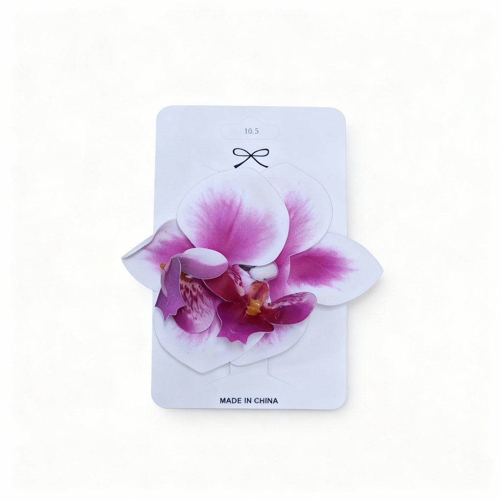 GANCHOS FLOR ORQUIDEA 