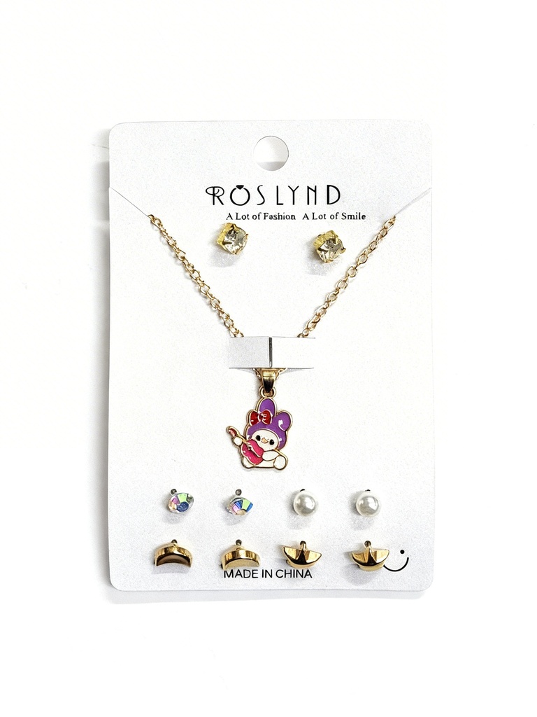 SET COLLAR Y TOPITOS NIÑA SANRIO