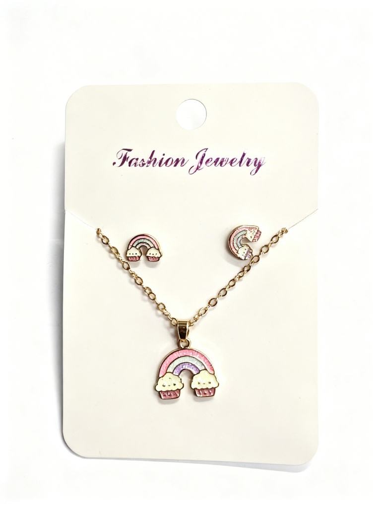 COLLAR NIÑA ARCOIRIS