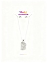 COLLAR LETRAS BRILLANTE PLATEADO