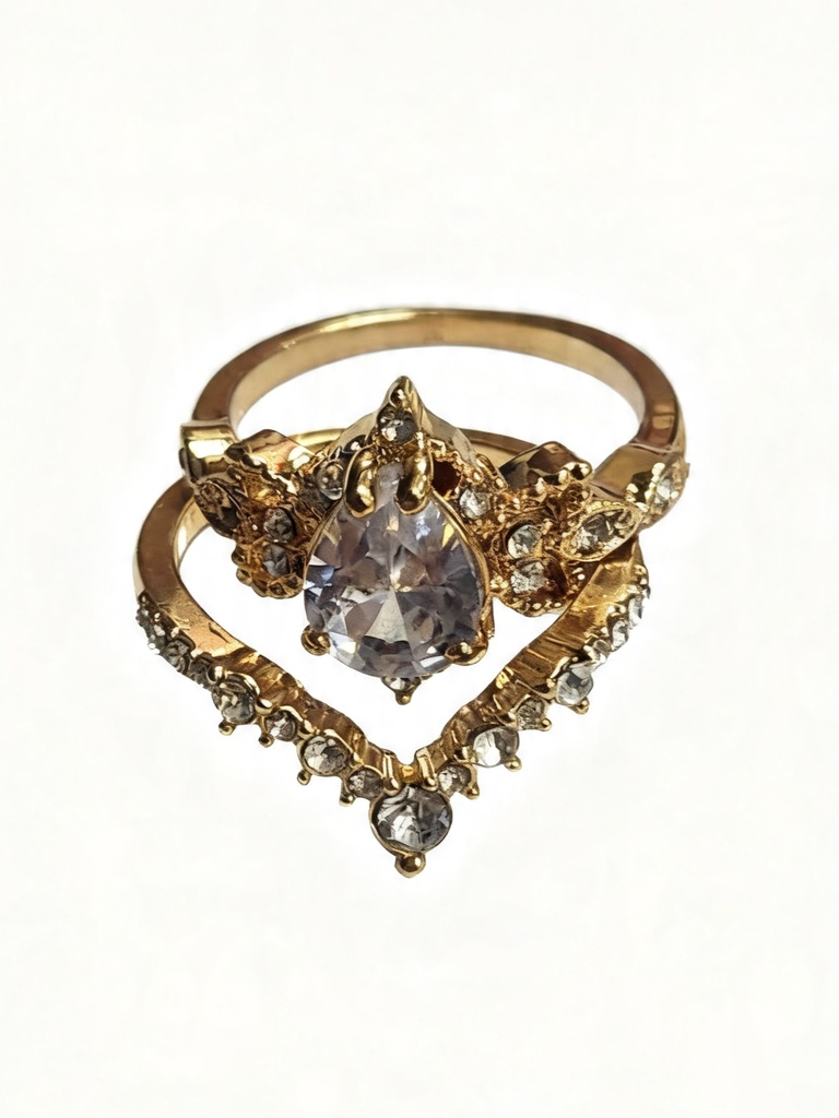 ANILLO PIEDRA X2