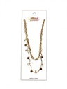 COLLAR CADENA CORAZONES PIEDRA X3