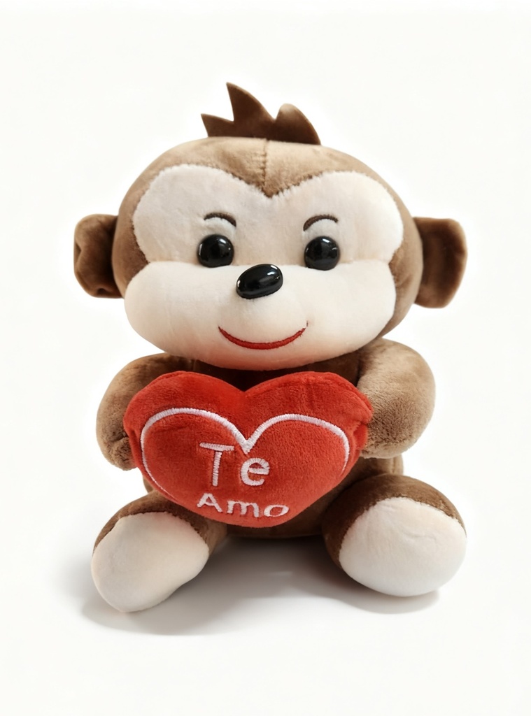 PELUCHE MONO CORAZON 20CM