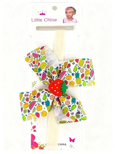 [65214018] BANDANAS NIÑA LAZOS FRESA