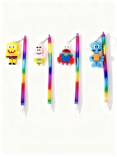 [68031040] BOLIGRAFOS ACRILICO CON MUÑECO BOG ESPONJA