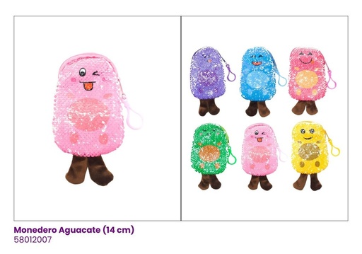 [58012007] MONEDEROS AGUACATE LENTEJUELAS