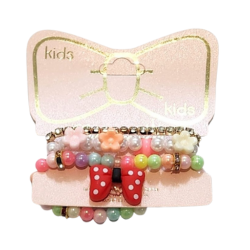 [RBT-1692R4] PULSERAS PARA NIÑAS SET DE 3