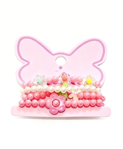 [JAB44356] PULSERAS DE NIÑAS SET DE 4 FLOR