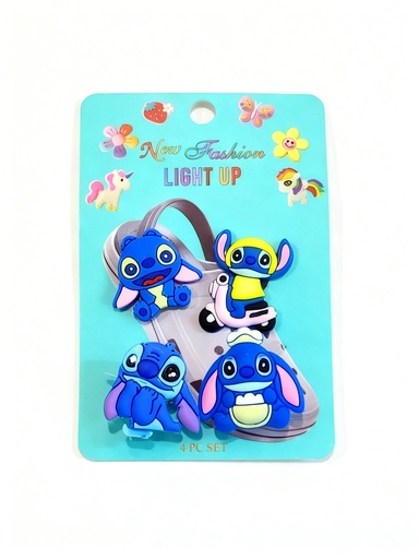 [KNV-8881] BOTONES PIN CROCS CON LUCES STITCH