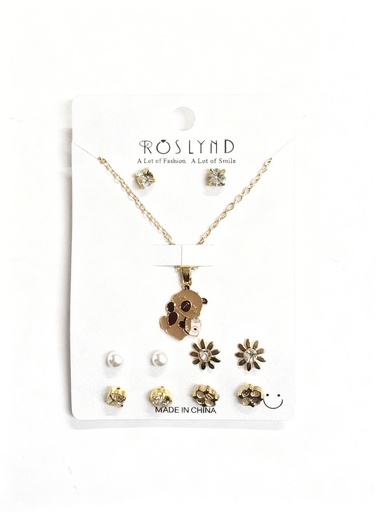 [TOPO-30] SET COLLAR Y TOPITOS NIÑA CAPYBARA