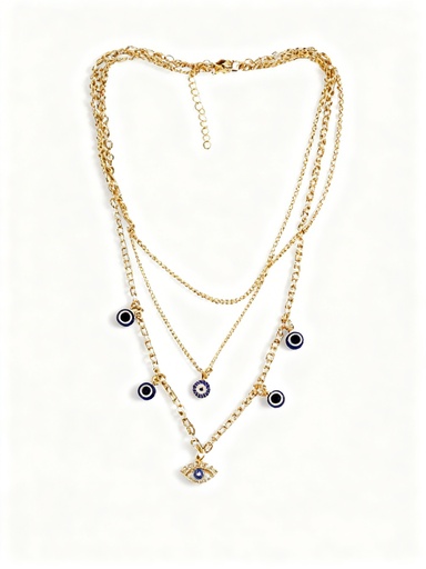 [YNK-2317] COLLAR OJO TURCO X3