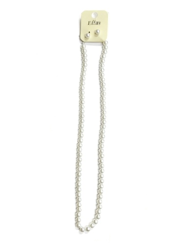 [ENK1183WT] COLLAR PERLA LARGO