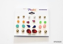 ZARCILLOS TOPITOS SET DE 12 NEON