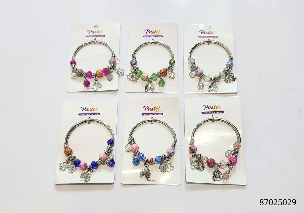 PULSERAS PIEDRAS COLORES 