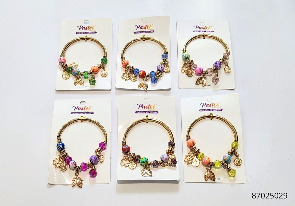 PULSERAS PIEDRAS COLORES 